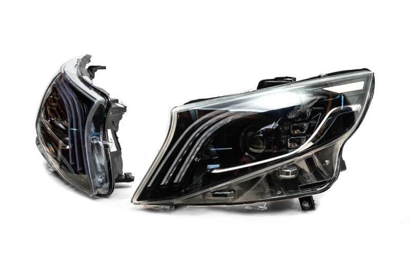 Купить Передние LED фары (Maybach-дизайн, 2 шт) для Mercedes Vito/V-class W447 2014- гг