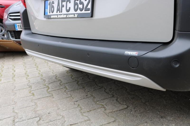 Купить Накладка на задний бампер (ABS) для Peugeot Partner/Rifter 2019- гг