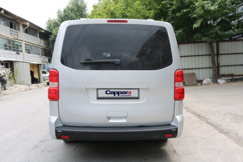 Купити Накладка на задній бампер EuroCap (на довгу базу, ABS) для Opel Zafira Life 2019- рр