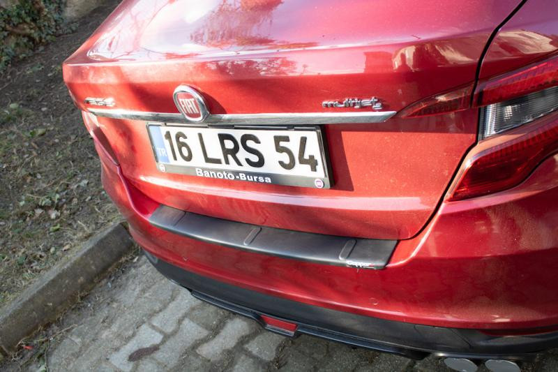 Купити Накладка на задній бампер EuroCap (Sedan, ABS) для Fiat Tipo 2016- рр