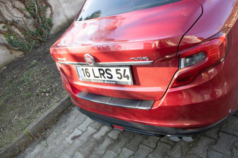 Купити Накладка на задній бампер EuroCap (Sedan, ABS) для Fiat Tipo 2016- рр