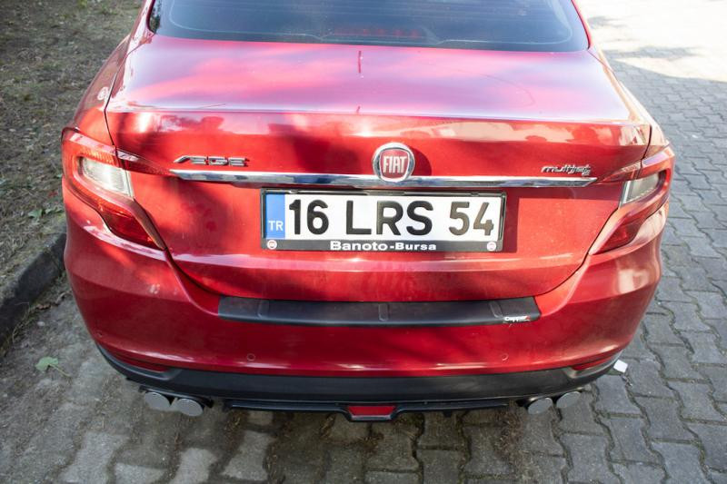 Купити Накладка на задній бампер EuroCap (Sedan, ABS) для Fiat Tipo 2016- рр