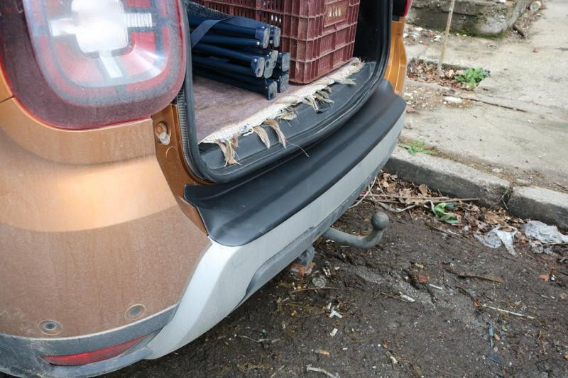 Купити Накладка на задній бампер EuroCap (ABS) для Renault Duster 2018-2024 рр