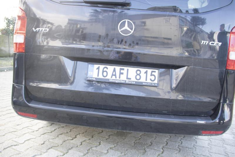 Купить Накладка на задний бампер EuroCap (ABS) для Mercedes Vito/V-class W447 2014- гг