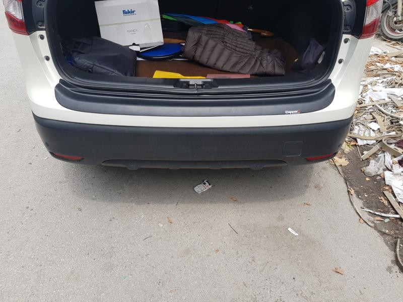 Купить Накладка на задний бампер EuroCap (2014-2017, ABS) для Nissan Qashqai/Rogue Sport