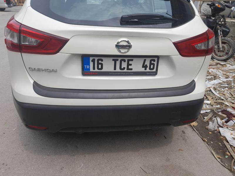 Купить Накладка на задний бампер EuroCap (2014-2017, ABS) для Nissan Qashqai/Rogue Sport