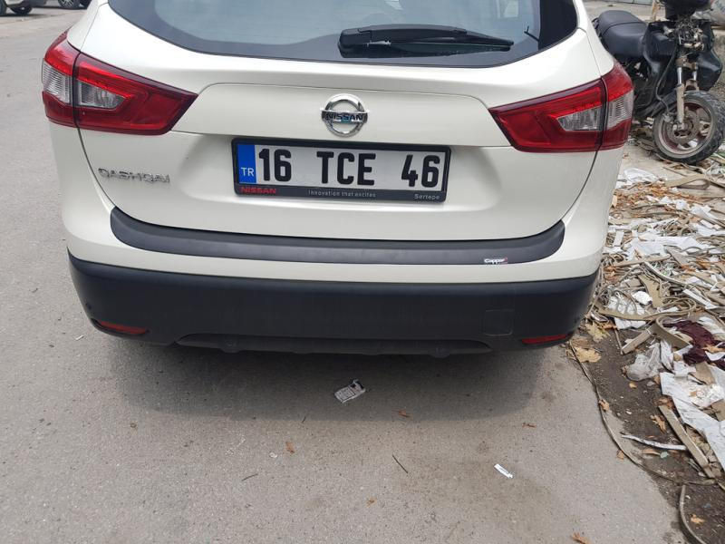 Купить Накладка на задний бампер EuroCap (2014-2017, ABS) для Nissan Qashqai/Rogue Sport