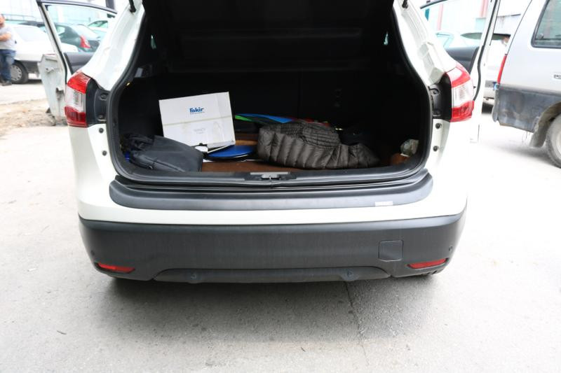 Купить Накладка на задний бампер EuroCap (2014-2017, ABS) для Nissan Qashqai/Rogue Sport