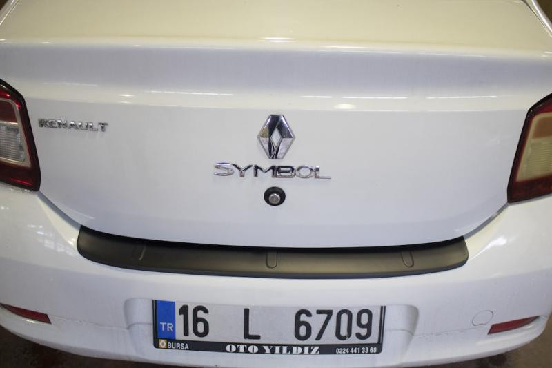 Купить Накладка на задний бампер EuroCap (ABS) для Renault Logan II 2013-2022 гг