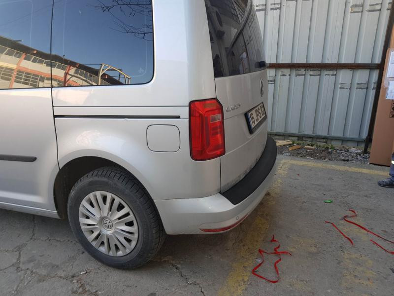 Купить Накладка на задний бампер EuroCap (ABS) для Volkswagen Caddy 2015-2020 гг