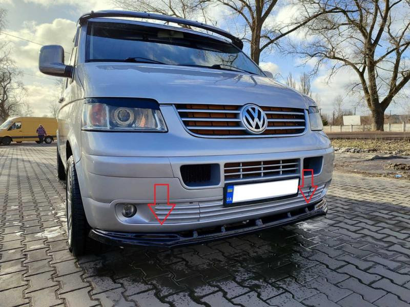 Купить Передняя лип юбка (ABS) для Volkswagen T5 Caravelle 2004-2010 гг