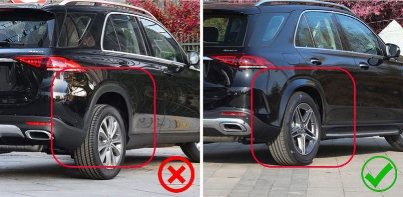 Купити Бризковики Premium (забарвлені розширювачі арок, модель без підніжок, 4 шт) для Mercedes GLE W167