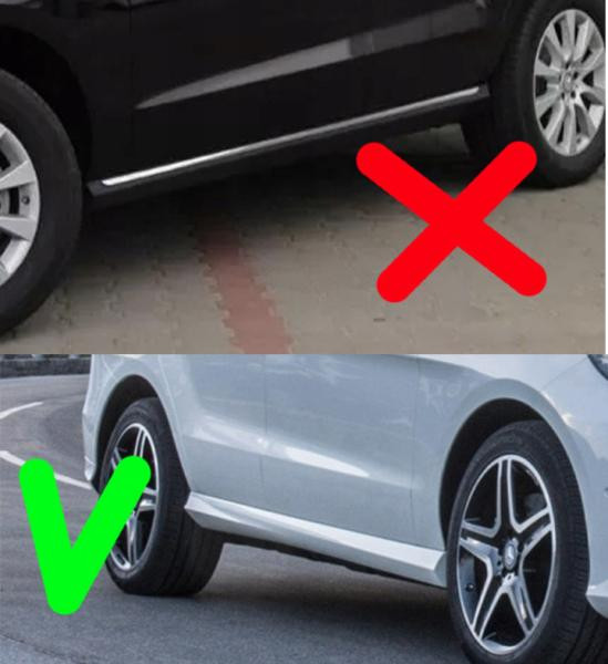 Купить Передние брызговики для ML/GLE W166 без боковых подножек (пороги AMG) для Mercedes GLE/ML сlass W166