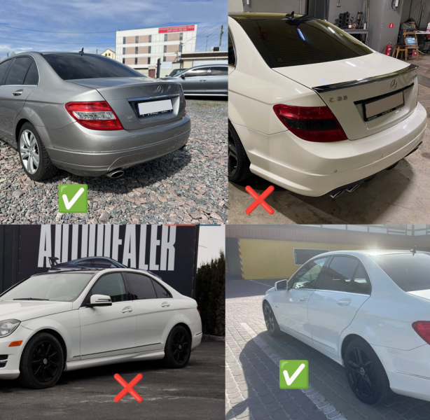 Купить Брызговики Premium 2007-2011 (4 шт) для Mercedes C-class W204
