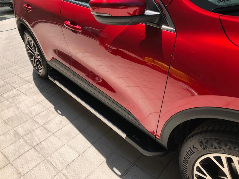 Купить Боковые пороги RedLine V1 (2 шт., алюминий) для Ford Kuga/Escape 2019- рр