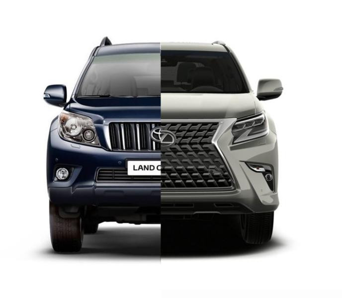 Купить Комплект рестайлинга в Lexus GX460 2020 года для Toyota Land Cruiser Prado 150