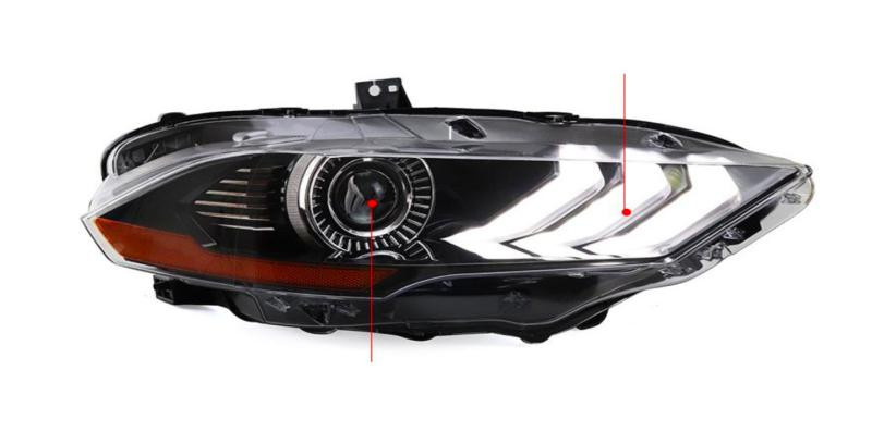 Купити Передня оптика (2 шт, 2015-2025) для Ford Mustang рр