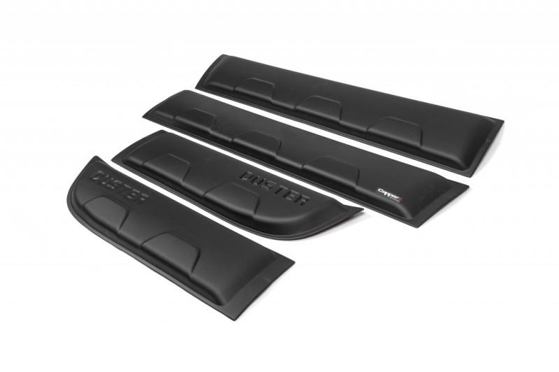 Купити Молдинги гладкі (4 шт, пластикові) EuroCap - Туреччина для Renault Duster 2008-2017 рр