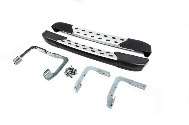 Купить Боковые пороги DOT-Line за колесом (2 шт., алюм.) ExtraLong для Volkswagen Crafter 2006-2016 гг