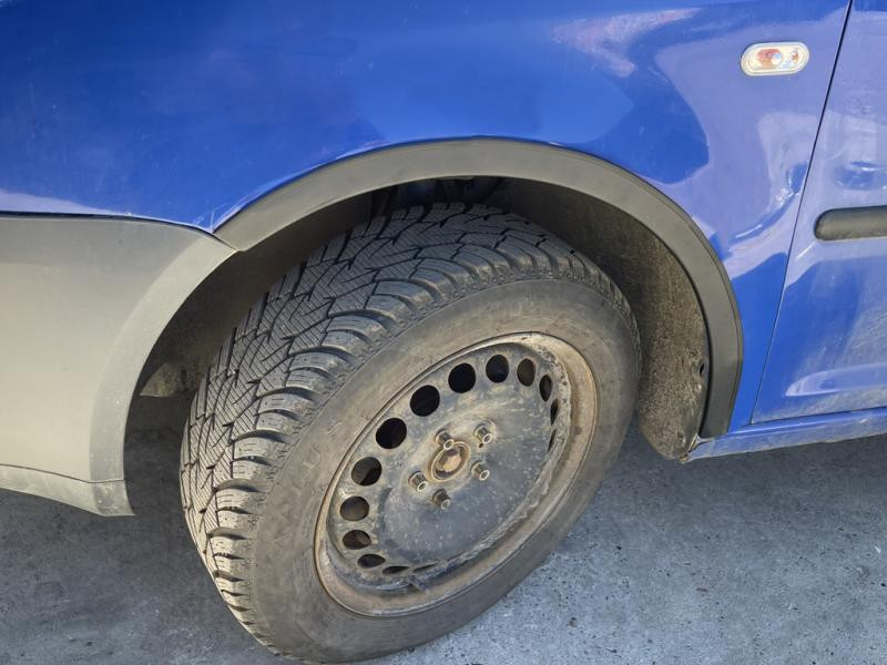 Купить Накладки на арки (черный мат) Длинная база (метал) для Volkswagen Caddy 2004-2010 гг