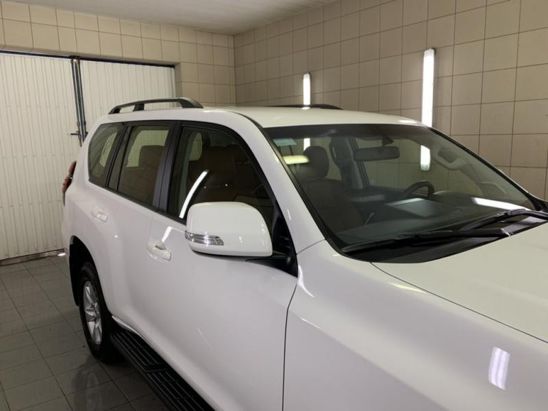 Купити Рейлінги турецька дизайн (Чорні, 2 шт) металеві ніжки для Toyota Land Cruiser Prado 150