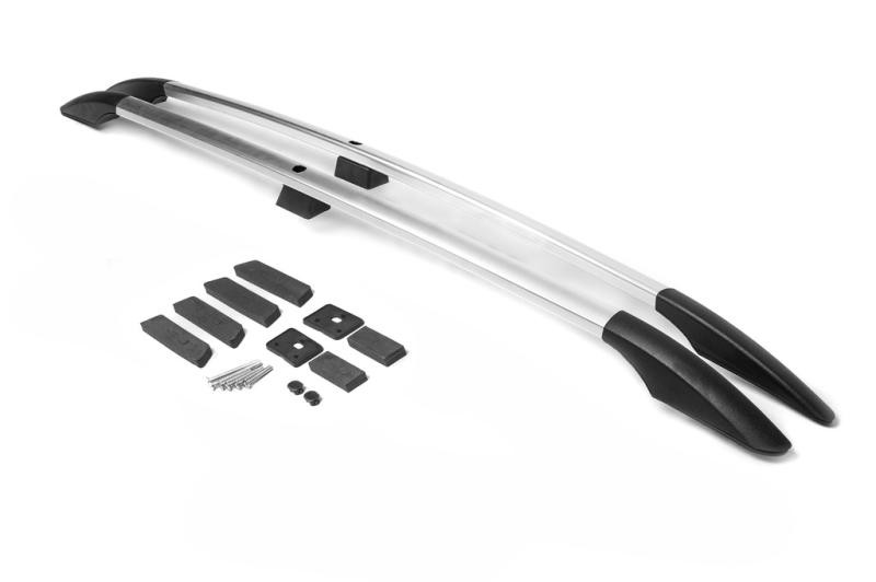 Купити Рейлінги турецька дизайн (Хром, 2 шт) металеві ніжки для Toyota Land Cruiser Prado 150