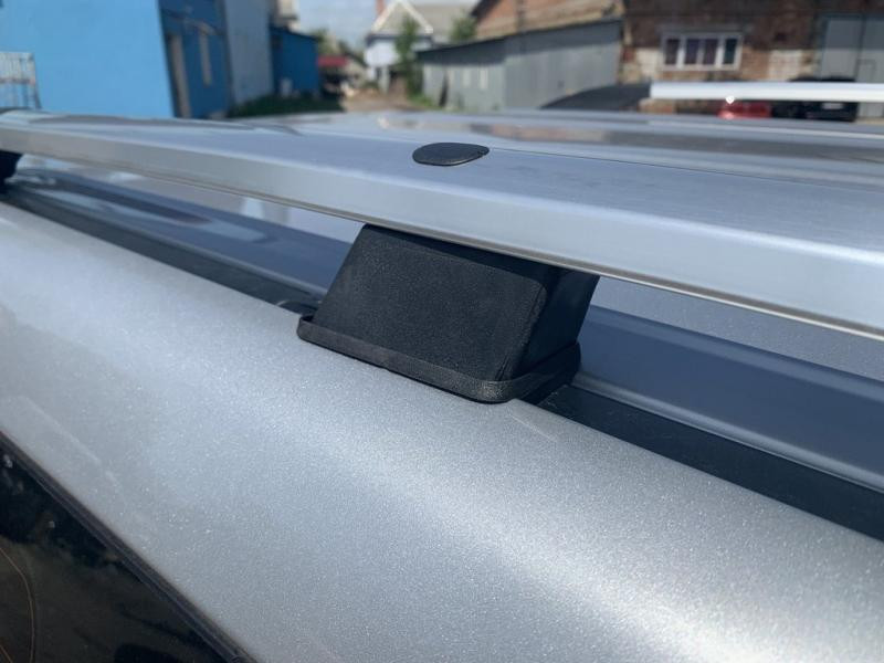 Купити Рейлінги турецька дизайн (Хром, 2 шт) металеві ніжки для Toyota Land Cruiser Prado 150