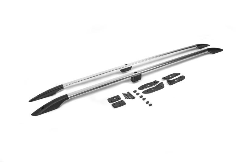 Купить Рейлинги турецкий дизайн (Хром, 2 шт) Металлические ножки для Toyota Land Cruiser 200