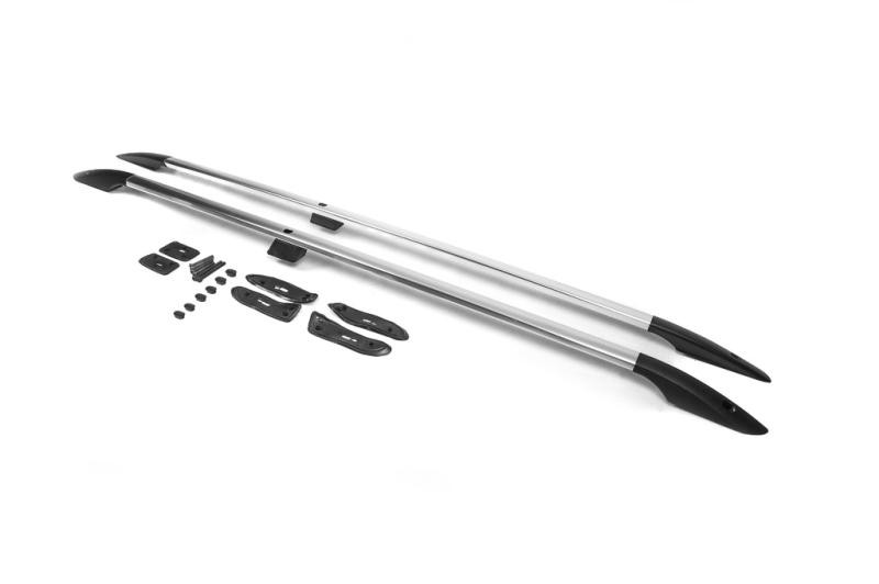 Купить Рейлинги турецкий дизайн (Хром, 2 шт) Металлические ножки для Toyota Land Cruiser 200