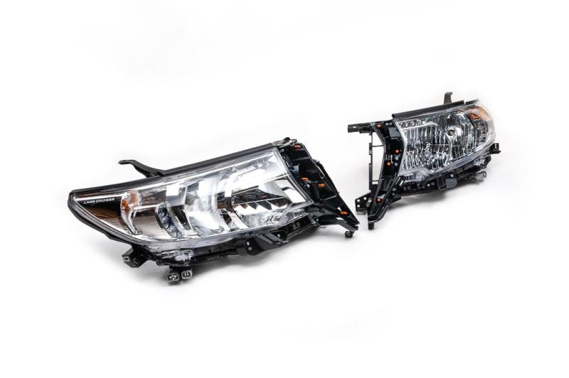 Купить Передняя оптика рефлекторная (2017-2025, 2 шт) Оригинал для Toyota Land Cruiser Prado 150
