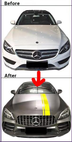 Купити Комплект обвісів з повним заднім бампером (дизайн Black Mamba C63GT) для Mercedes C-сlass W205 2014-2021рр