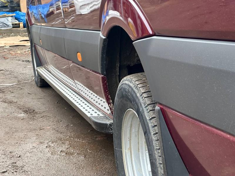 Купить Боковые пороги DOT-Line (2 шт., алюм.) длинная база для Volkswagen Crafter 2006-2016 гг