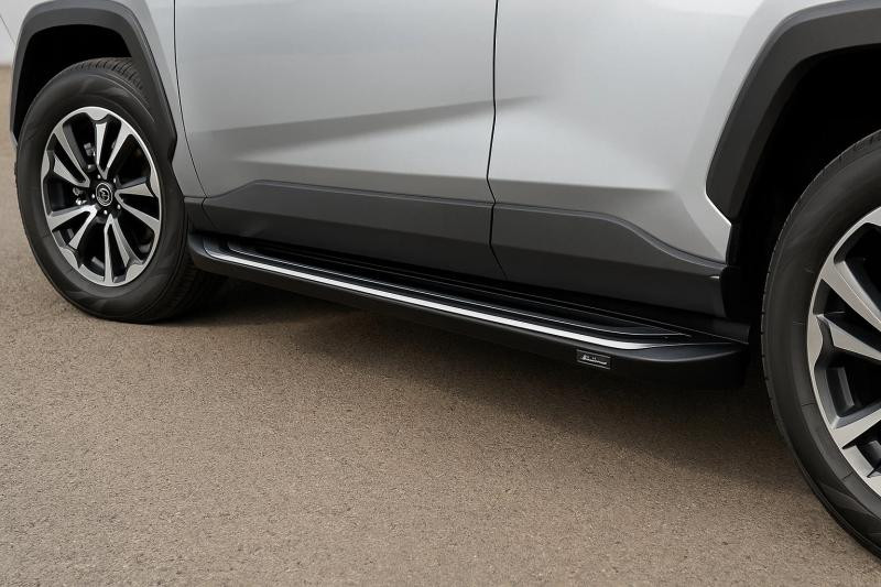 Купити Бокові пороги OEM V2B (2 шт, алюміній) для Toyota Rav 4 2019- рр