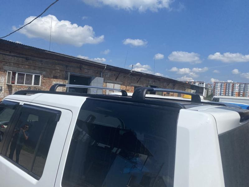 Купити Перемички на оригінальні рейлінги (2 шт) сірі для Land Rover Discovery IV