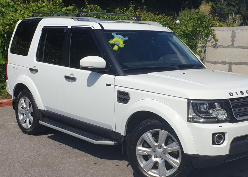 Купить Перемычки на оригинальные рейлинги (2 шт) Черные для Land Rover Discovery IV