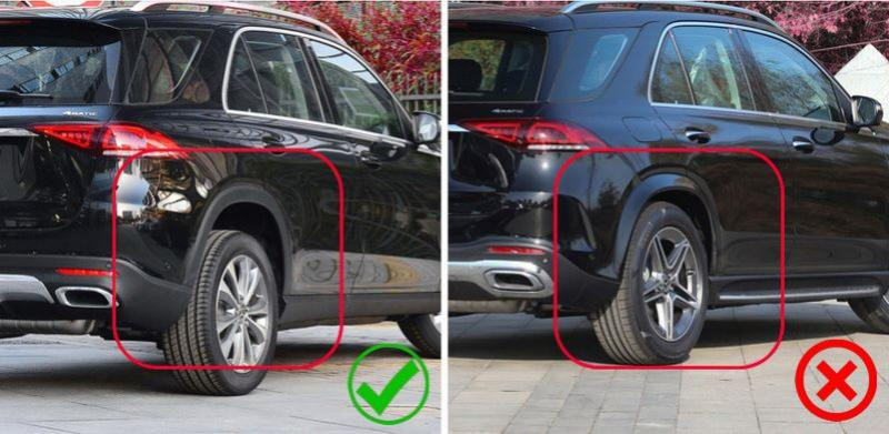 Купити Бризковики Premium (не пофарбовані розширювачі арок, модель з підніжками, 4 шт) для Mercedes GLE W167