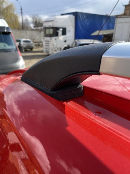 Купити рейлінги Хром Стандартна база, металеві ніжки для Ford Connect 2014-2021 рр