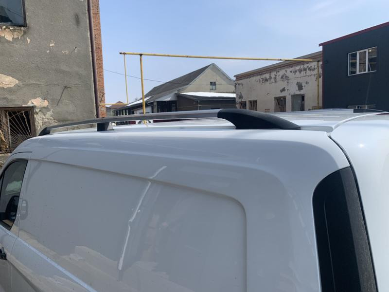 Купити рейлінги Хром Стандартна база, металеві ніжки для Ford Connect 2014-2021 рр