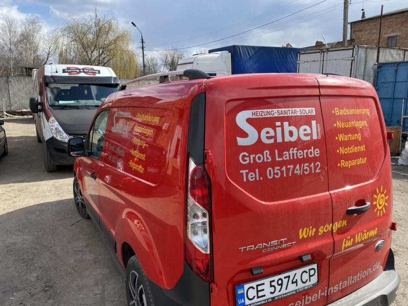 Купити рейлінги Хром Стандартна, пластикові ніжки для Ford Connect 2014-2021 рр