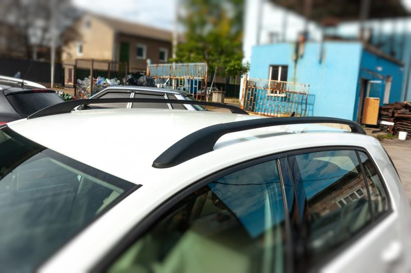 Купити Рейлінги OmsaLine Solid (2 шт, чорні) для Volkswagen Golf 7/E-Golf