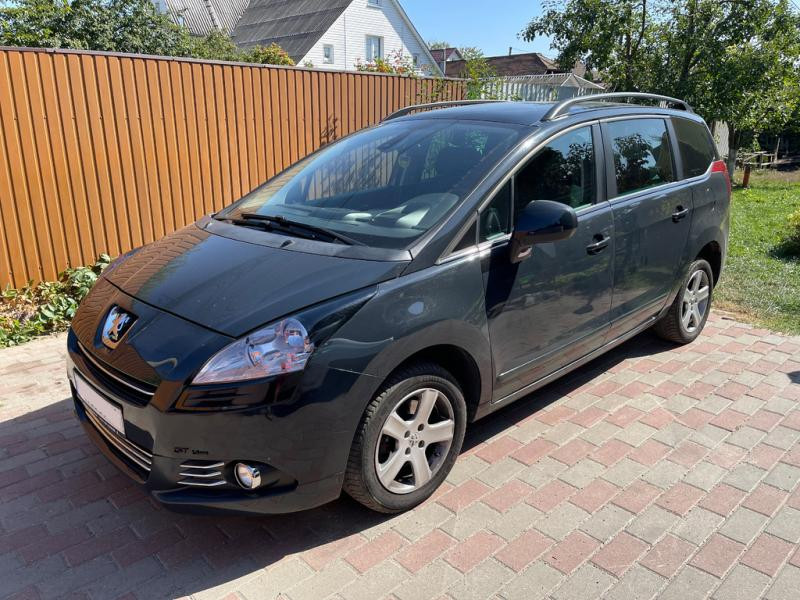 Купити Рейлінги OmsaLine Solid (2 шт, чорні) для Peugeot 5008 2009-2016рр