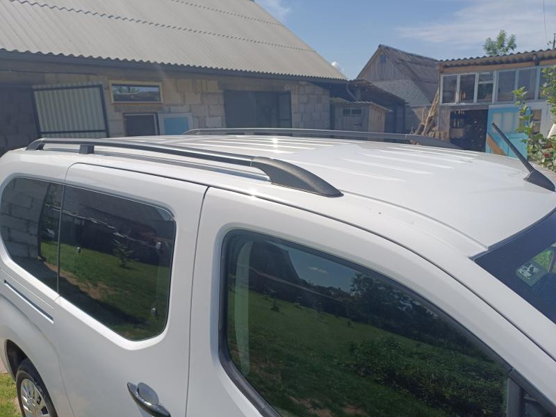 Купити Рейлінги OmsaLine Solid (2 шт, чорні) Довга база для Toyota Proace City