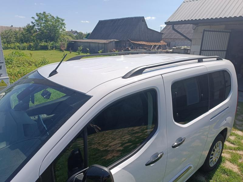 Купити Рейлінги OmsaLine Solid (2 шт, чорні) Довга база для Toyota Proace City