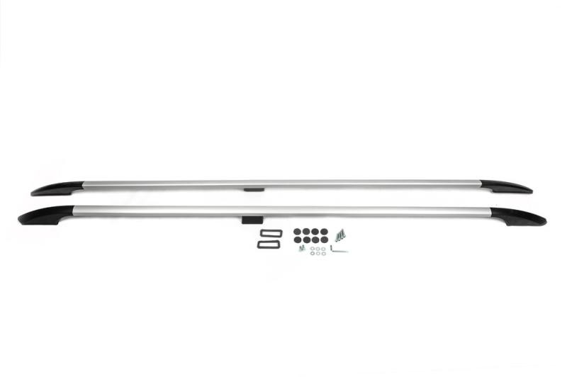 Купить Рейлинги OmsaLine Solid (2 шт, серые) Длинная база для Ford Custom 2013-2022 гг