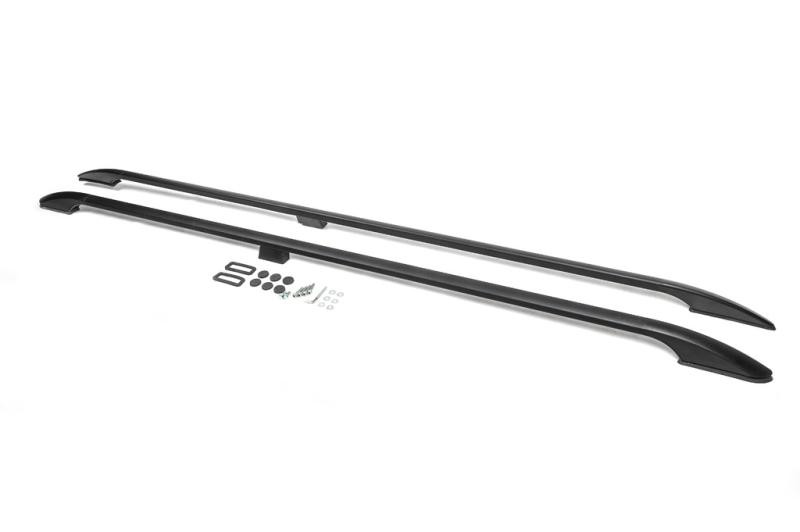 Купити Рейлінги OmsaLine Solid (2 шт, чорні) довга база для Ford Custom 2013-2022 рр