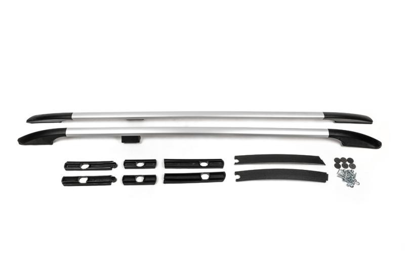 Купити Рейлінги OmsaLine Solid (2 шт, сірі) довга база для Ford Connect 2014-2021 рр