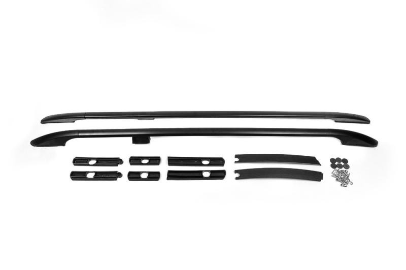 Купити Рейлінги OmsaLine Solid (2 шт, чорні) коротка база для Ford Connect 2014-2021 рр