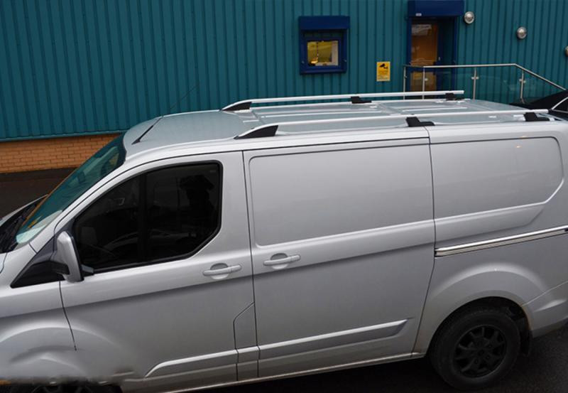 Купити Рейлінги OmsaLine Sport (2 шт, сірі) довга база для Ford Custom 2013-2022 рр