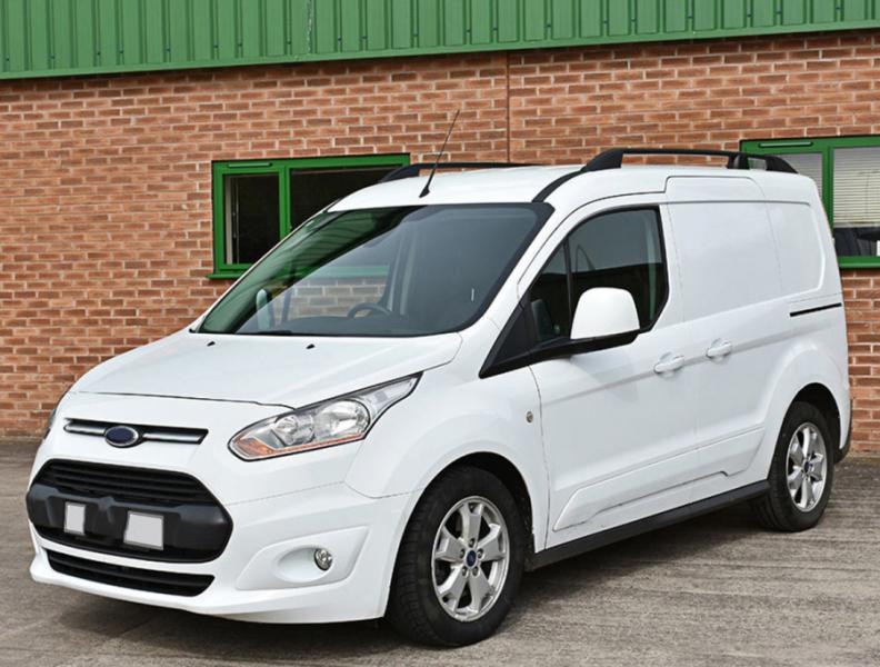 Купити Рейлінги OmsaLine Elegance (2 шт, чорні) Коротка база для Ford Connect 2014-2021 рр