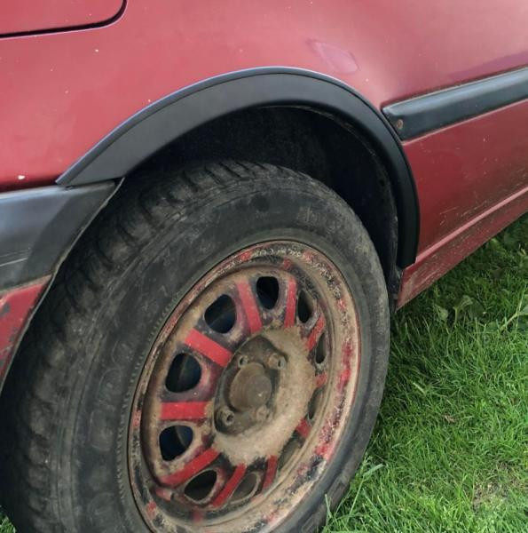 Купити Накладки на арки (4 шт, чорні) ABS пластик для Volkswagen Golf 3